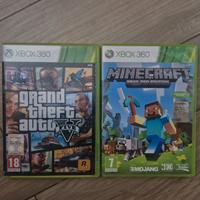 giochi xbox 360 GTA V minecraft