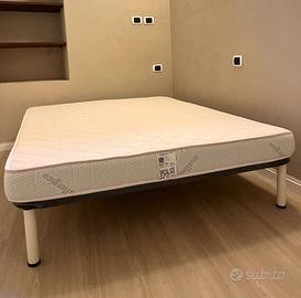 Rete a doghe con materasso 1 piazza e mezza