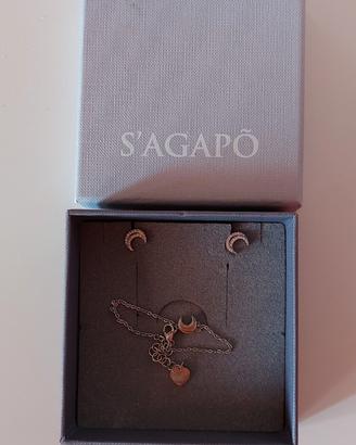 Orecchini e collana luna Sagapó