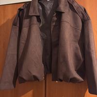 Giacca marrone scamoscio