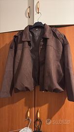 Giacca marrone scamoscio