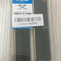 Crucial RAM DDR5 128GB Kit ( 2x 64GB ) 5600MHz