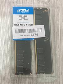 Crucial RAM DDR5 128GB Kit ( 2x 64GB ) 5600MHz