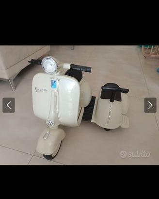 Paggio vespa con sidecar small elettrica 6v