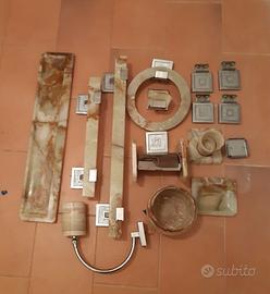 SPECCHIO,  LAMPADE E ACCESSORI BAGNO IN ALABASTRO 