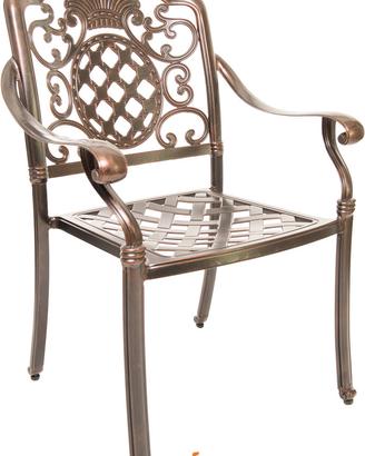 Sedia giardino modello Vienna alluminio pressofuso