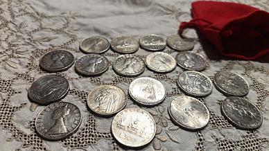 500 lire argento e oncie sterline oro
