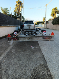 Carrello barca satellite