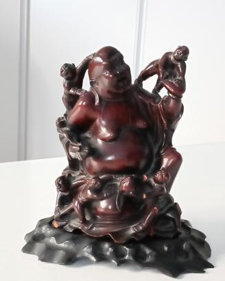 statua del Buddha con bambini fine anni '40