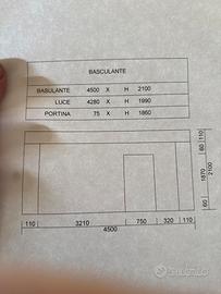 Basculante con portina