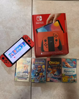 Nintendo Switch Oled Mario Red Edition 64 GB
