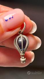 Charm pendente mongolfiera blu