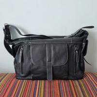 Borsa in vera pelle nera