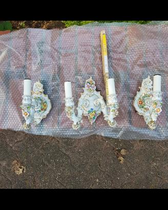 Applicques in ceramica di Capodimonte