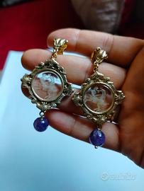 Orecchini Vintage Bijoux – Stile Barocco con Pasta