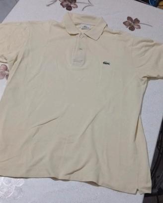 Polo Lacoste gialla classica taglia 3