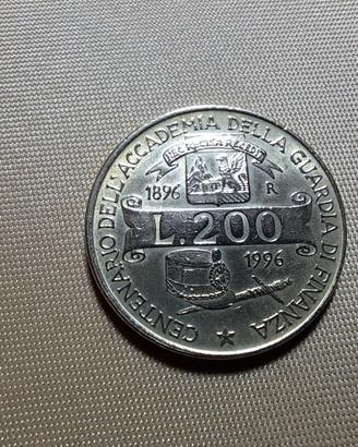 200 lire Accademia Guardia di Finanza (1996)