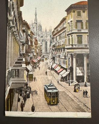 Cartolina vintage Milano Corso Vittorio Emanuele