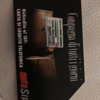 Scheda telefonica rara -compagna di tutti i giorni