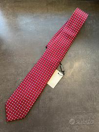 Cravatta bordeaux in seta