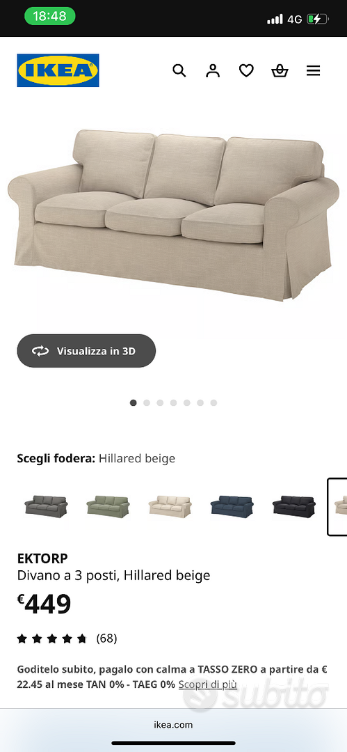 Divani Ikea Divano Ektorp Posti Bianco Fodere Per Divani Ikea