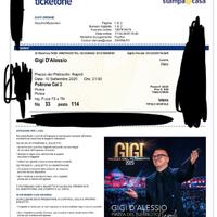 Biglietto concerto Gigi D’Alessio