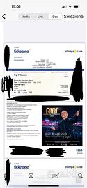 Biglietto concerto Gigi D’Alessio