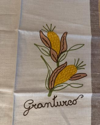Asciugapiatti ricamato "Granturco"