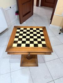 Tavolino Scacchiera antica
