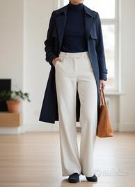 Pantaloni New Penny velluto bianco Vintage Y2K