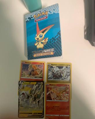 4 carte pokemon + album