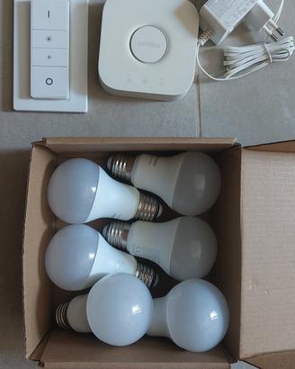PHILIPS HUE STARTER KIT WHITE E27 6X LAMPADINE LED