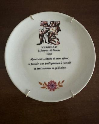 Piatto Vergine ceramiche francesi anni 60