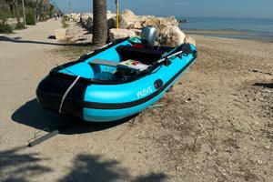 Gommone+fuoribordo+carrello+accessori