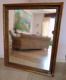 Specchiera in legno e oro antica