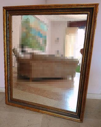 Specchiera in legno e oro antica