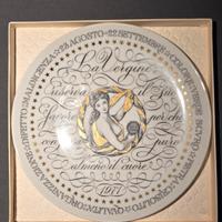 piatto fornasetti segno VERGINE. Anno 1971