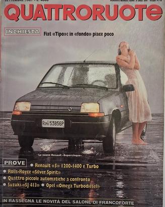 Rivista Quattroruote Settembre 1987 (N°383)