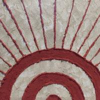 Quadro su tela moderno in rilievo Sole Etnico