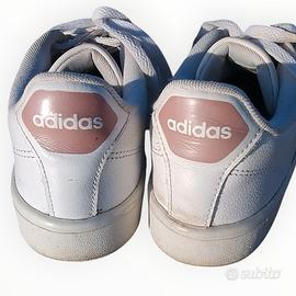 Adidas Cloudfoam bianco rosa cipria n.40 sneakers 