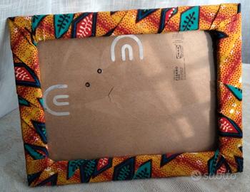 Cornice portafoto etnico - Tessuto - cm 21x16