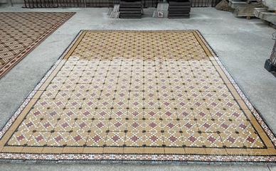 Cementine vintange in mosaico.