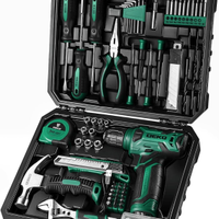 DEKO Cassetta Attrezzi Completa con Trapano Avvita