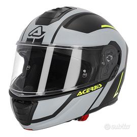 Casco modulare TDC ACERBIS grigio giallo ece. 22.0