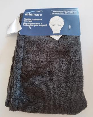 Asciugamano a turbante per capelli