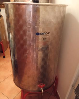 Bidone per olio in acciaio 