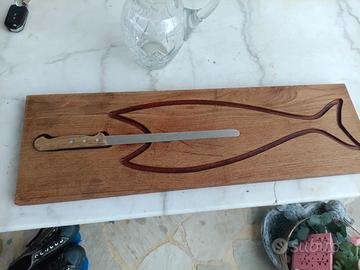 tagliere per salmone affumicato
