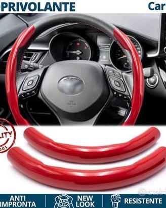 COPRIVOLANTE per TOYOTA in FIBRA CARBONIO Rosso