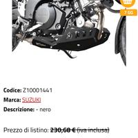 DL1000A  v strom 1050  Paramotore alluminio Nero