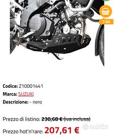 DL1000A  v strom 1050  Paramotore alluminio Nero